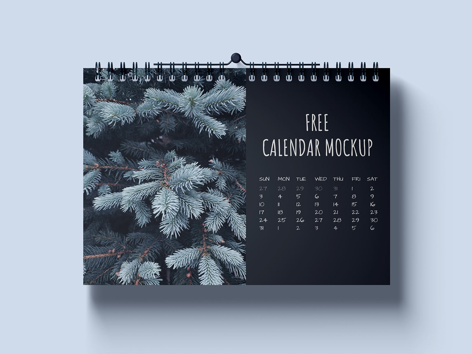 Горизонтальный настенный календарный набор календаря
