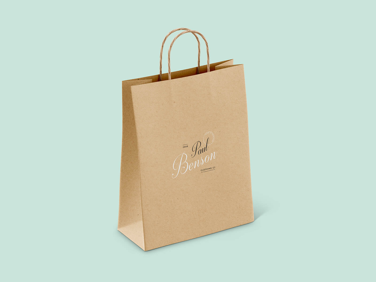 Kraft Paper Shopping Bag Mockup Set