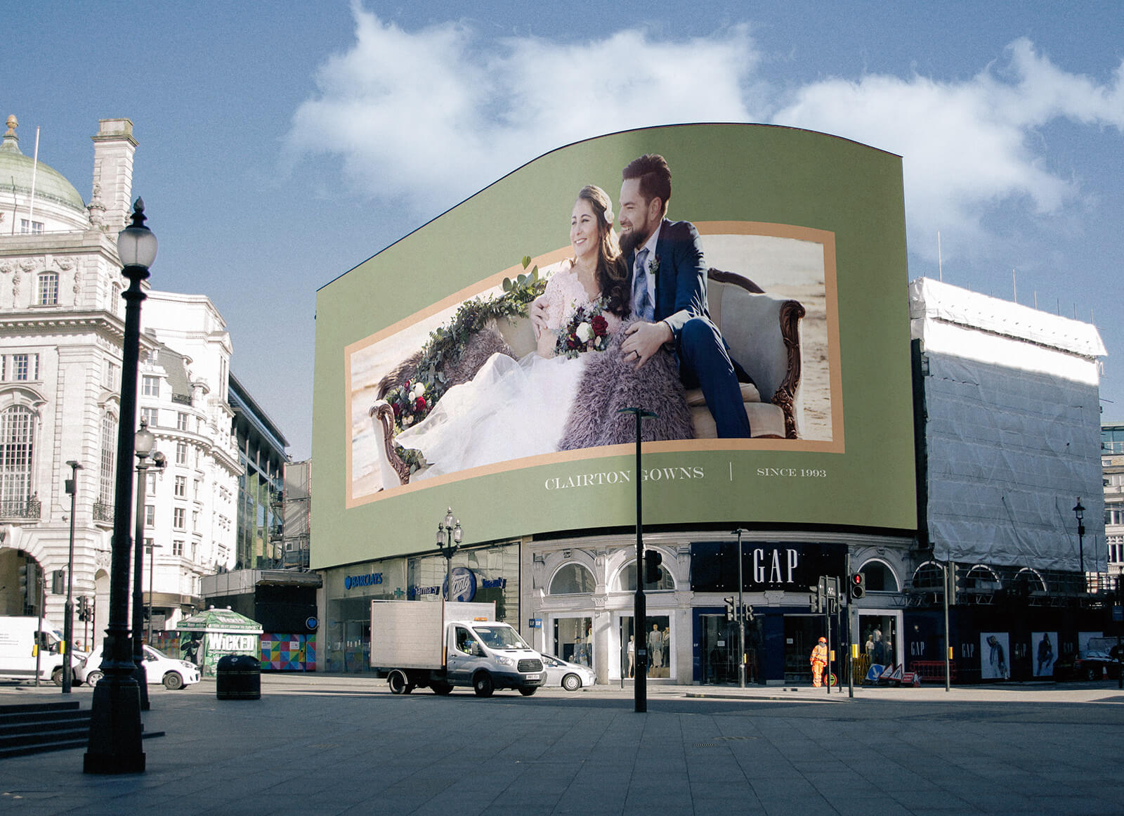 Leicester Square, Londres, Billboard UK Mockup