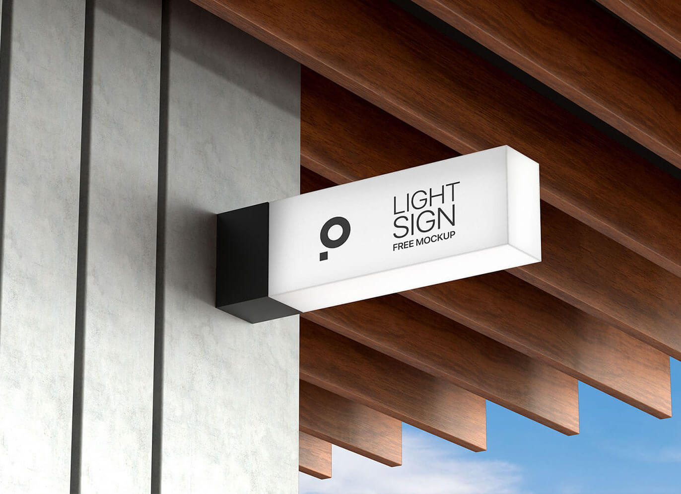 Light Box Sign Mockup