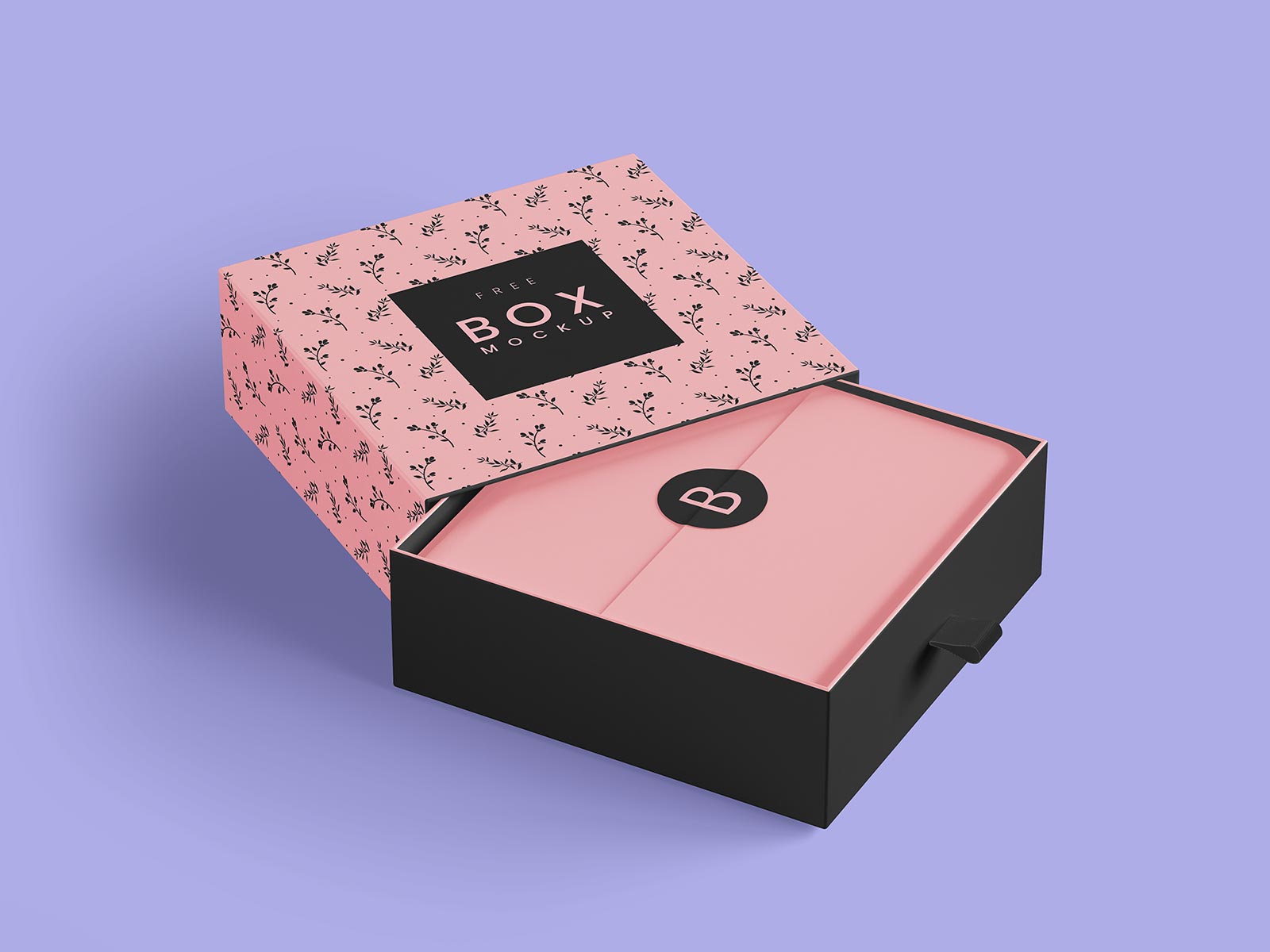 Luxusrutsche Open Gift Box Mockup Set