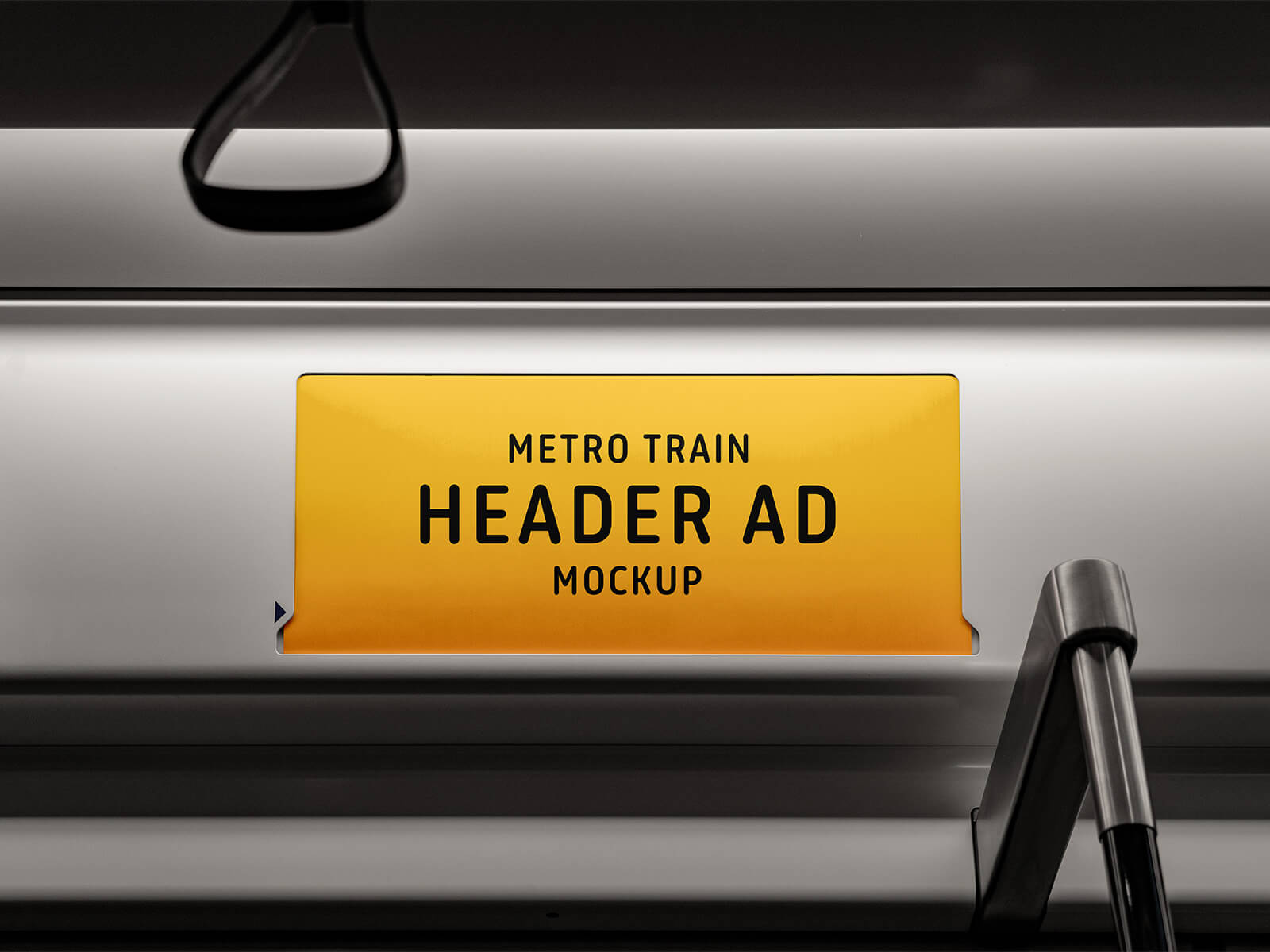 Metro Train Header Ad Mockup