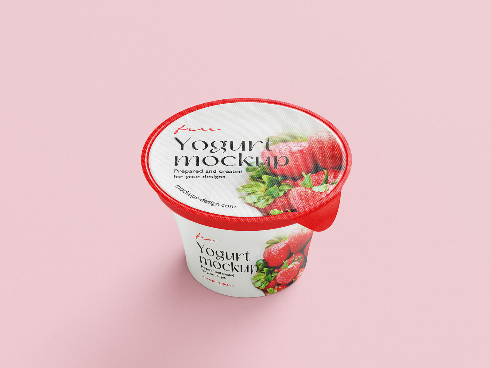 Juego de maquetas de crema de leche / yogurt