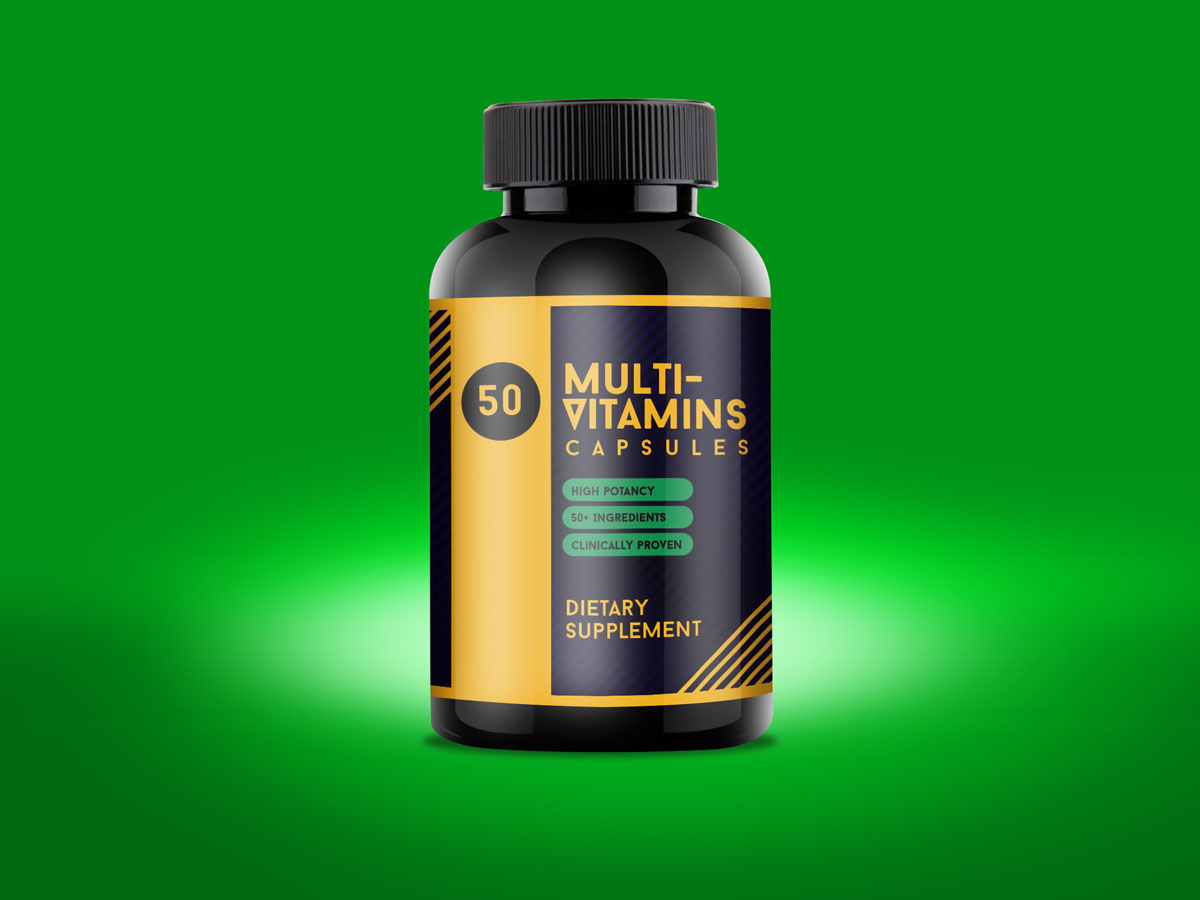 Multi-Vitamin-Flaschenmodelle