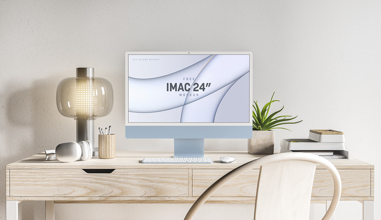 Новый IMAC 24 -дюймовый 2021 Mockup (все цвета)