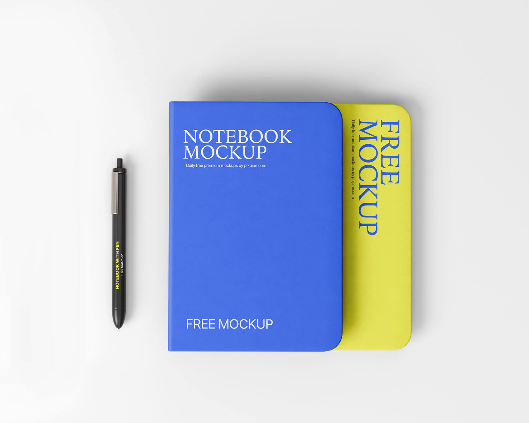 Notebook With Pen Mockup