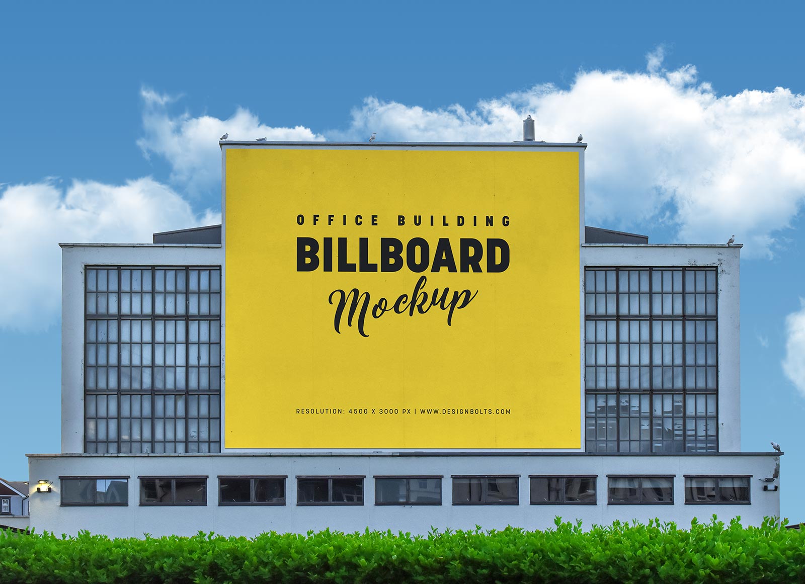 Office Building Billboard Mockup