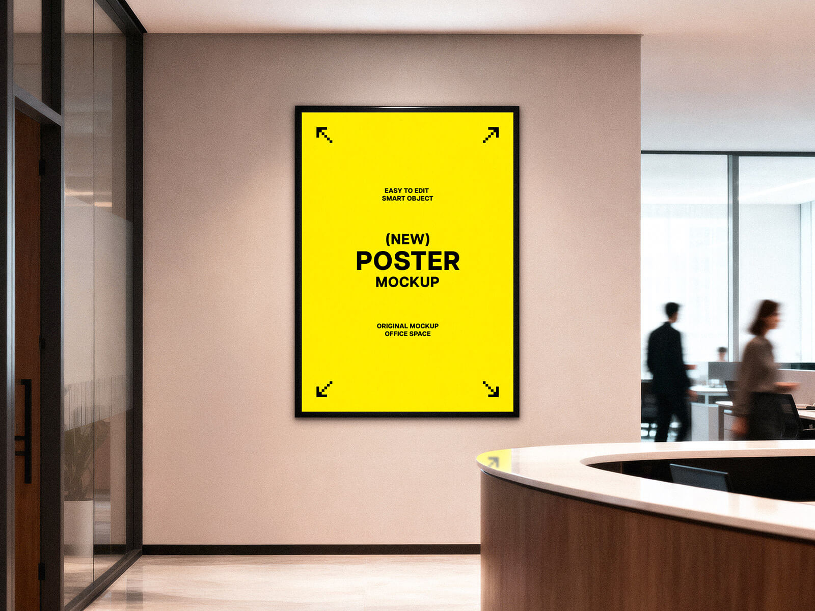 Poster-Attrappe für den Innenbereich des Büros