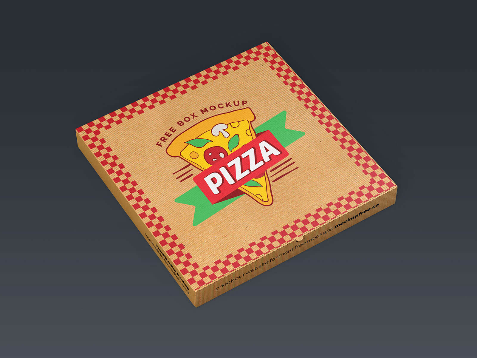 Open & Fermer Pizza Box Packaging Mockup Set