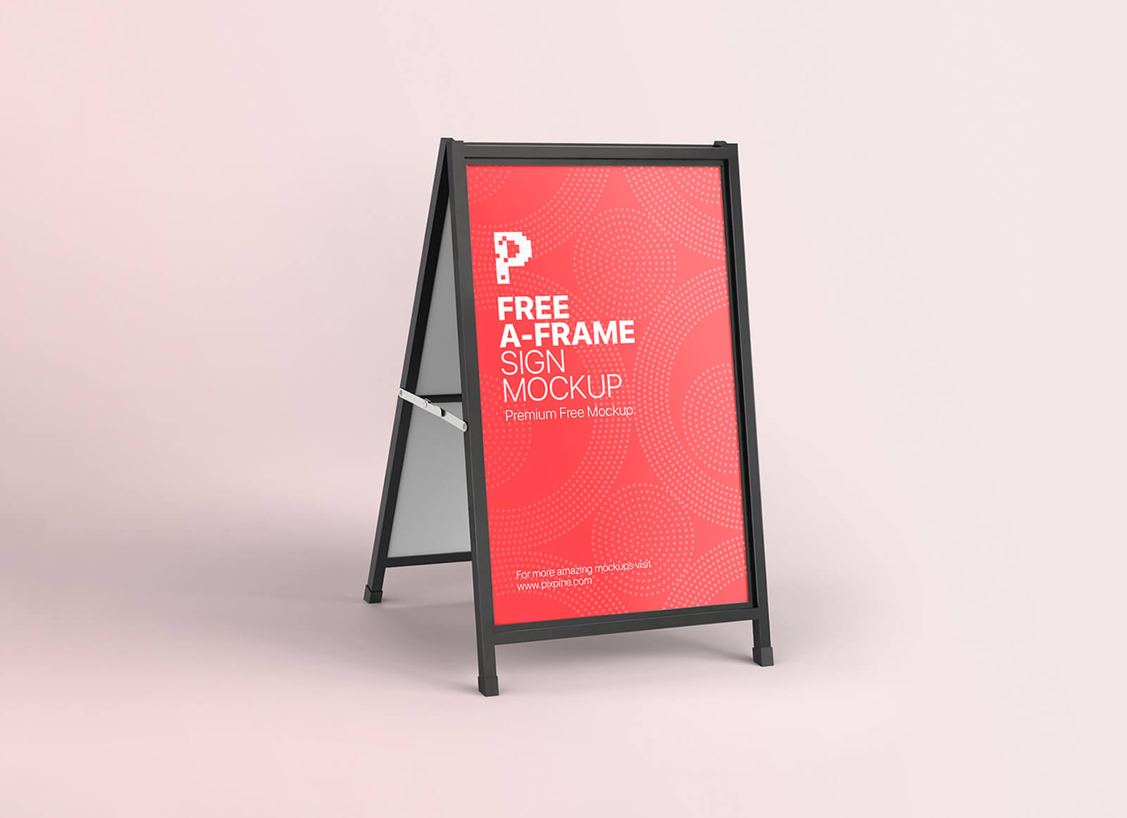 Outdoor A-Frame Stand Mockup