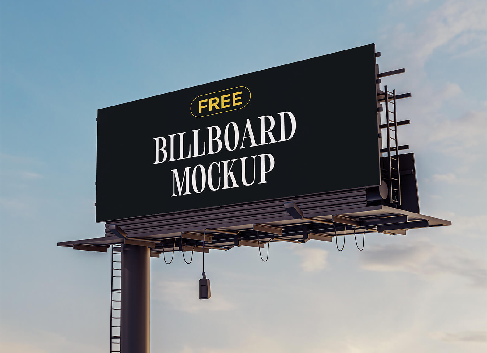 Outdoor Advertising Commercial Billboard Mockup