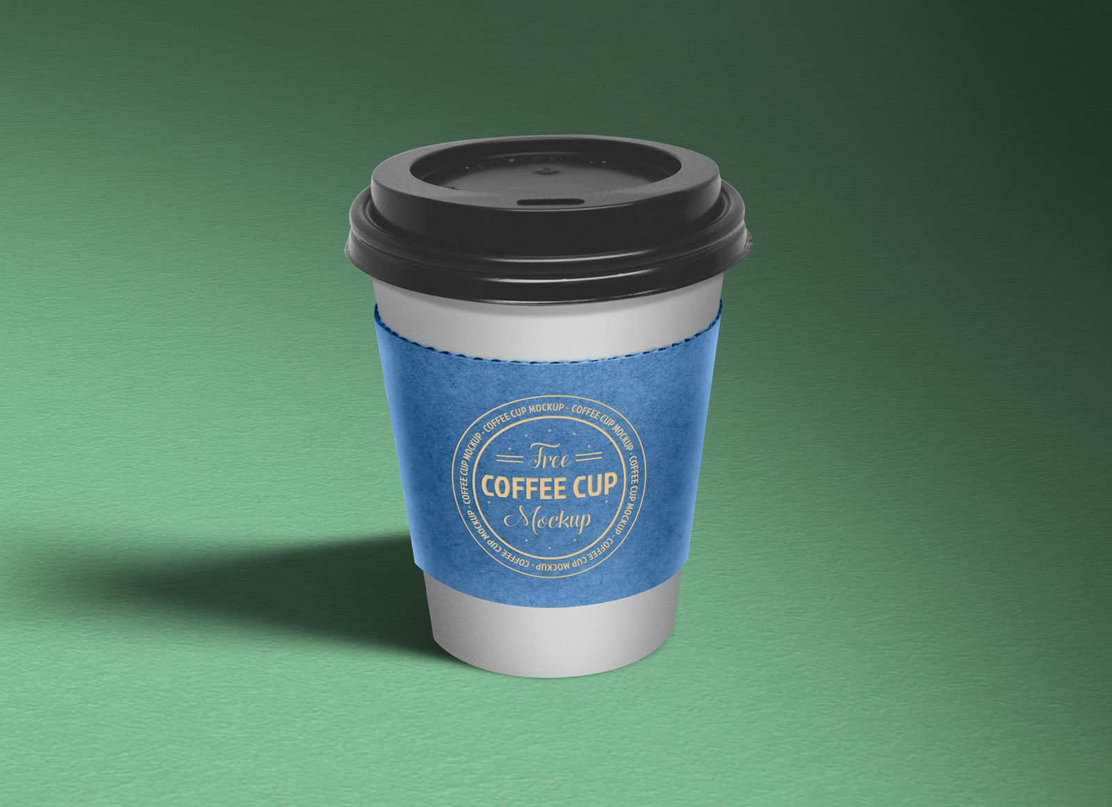 Paper Coffee Cup Sleeve Mockup