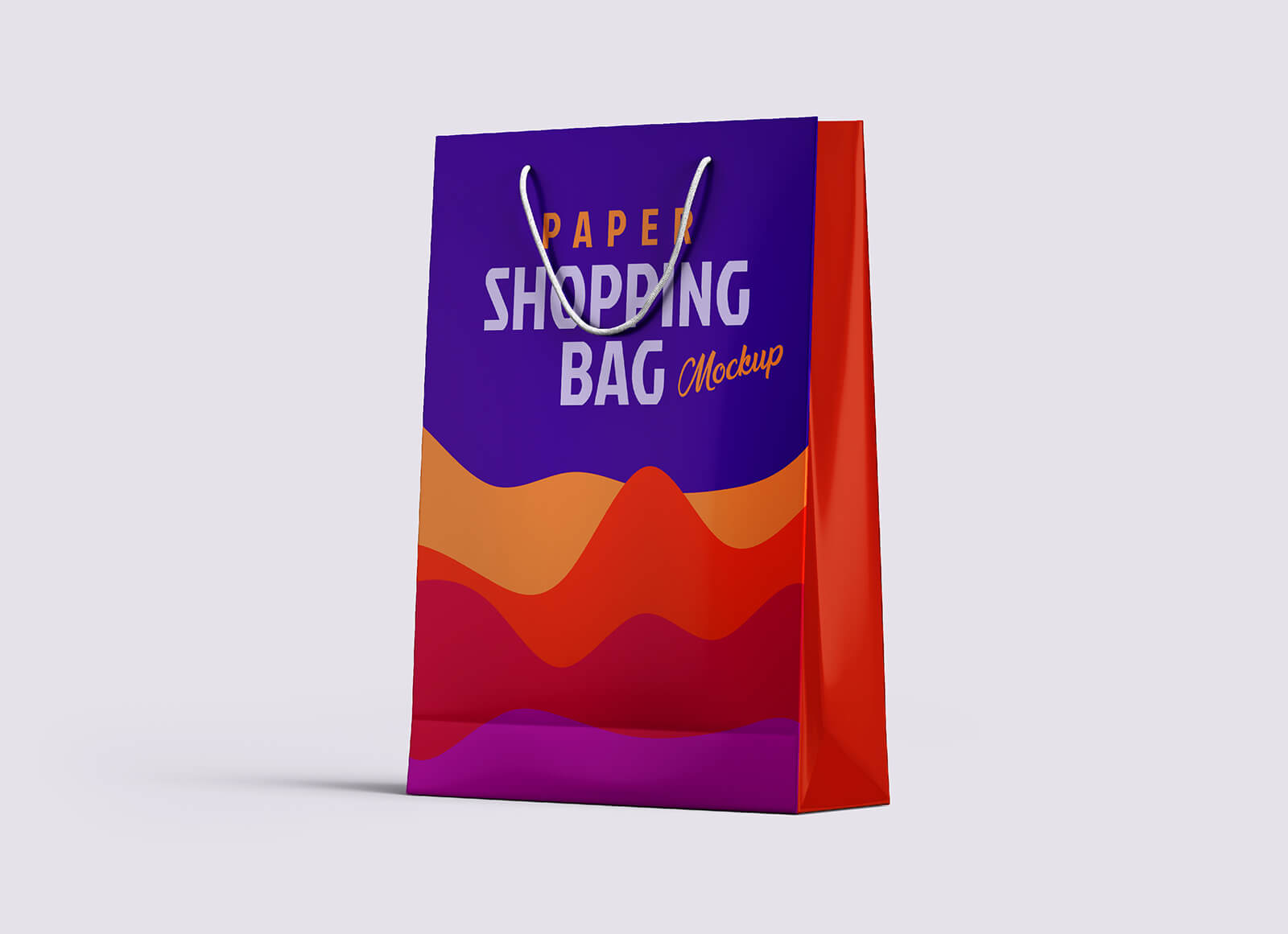 Paper Luxury Brand Shopping Bag Mockup