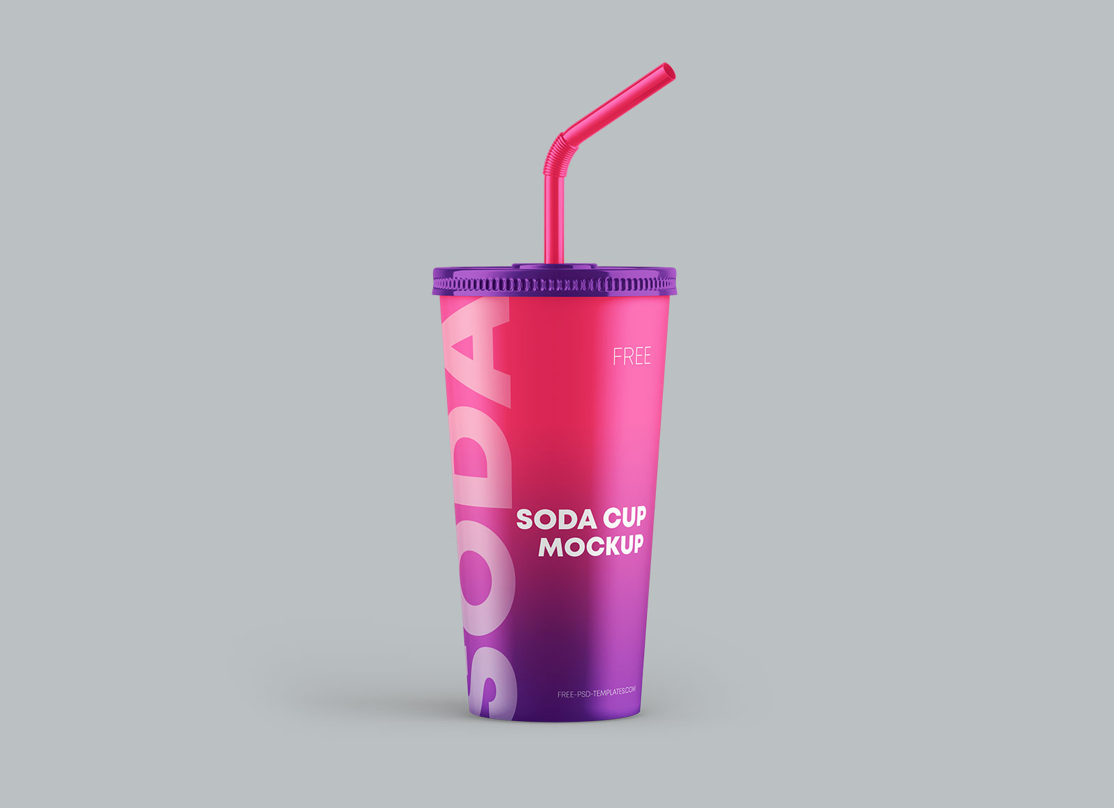 Paper Soda Cup Mockup Set