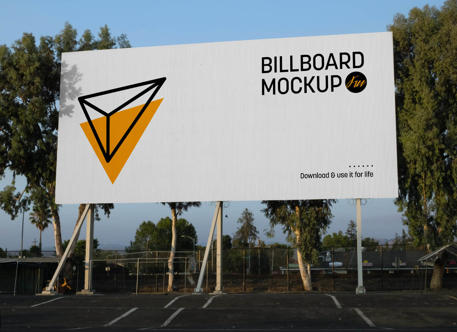 Parkplatz Billboard Mockup