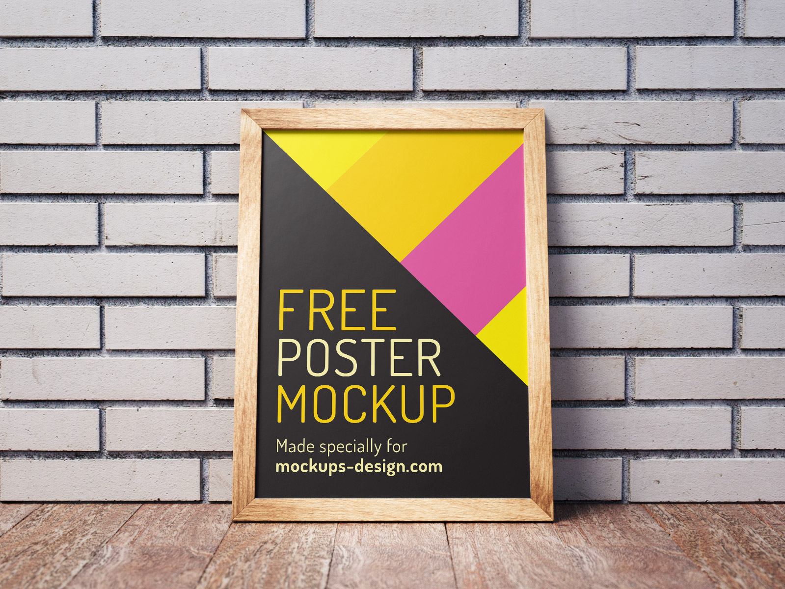 Maqueta de cuadros de fotos para póster, imágenes y tipografía