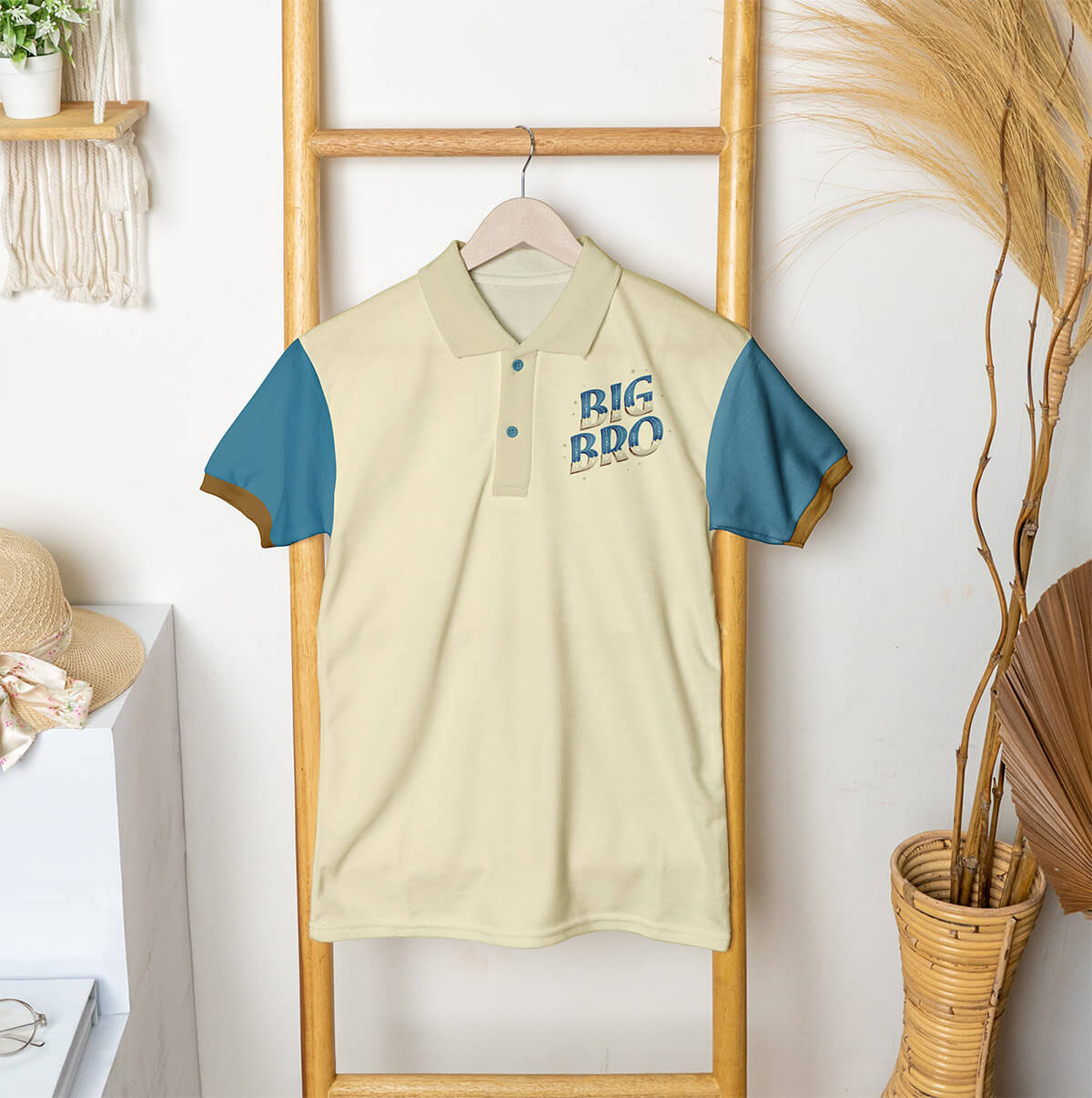 Kurzärmel-Polo-T-Shirt Mockup
