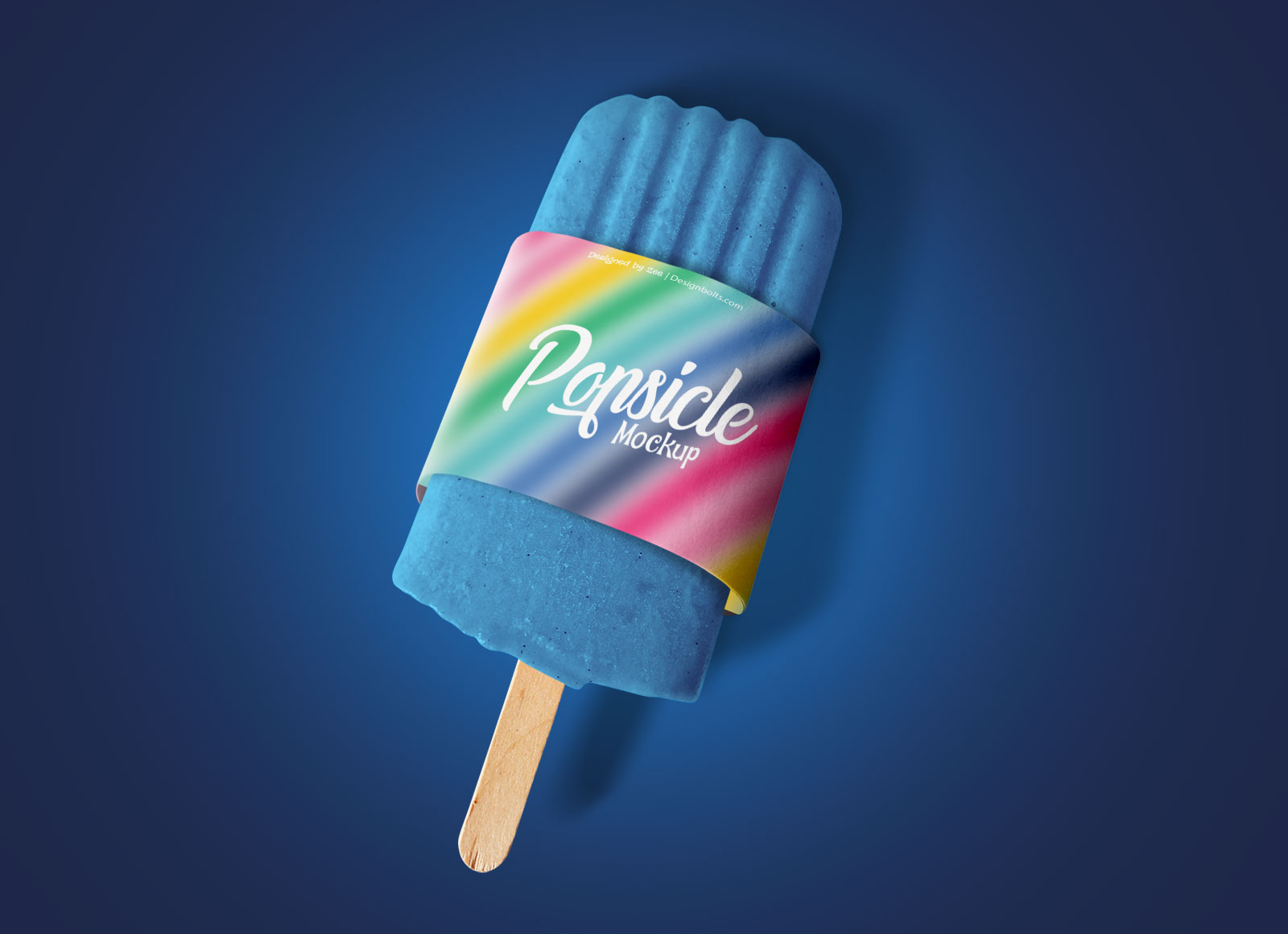 Popsicle Ice Ice Cream Packaging Mockup