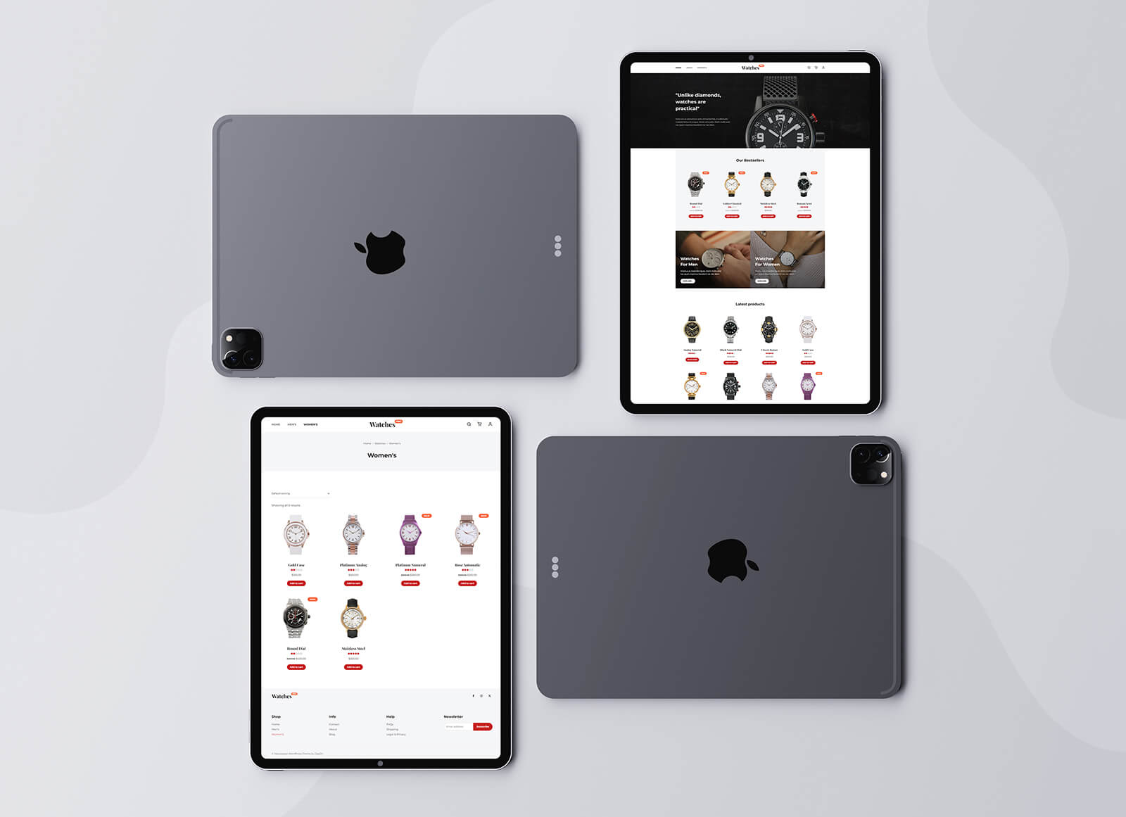 Retrato de maquetas de iPad Pro UI