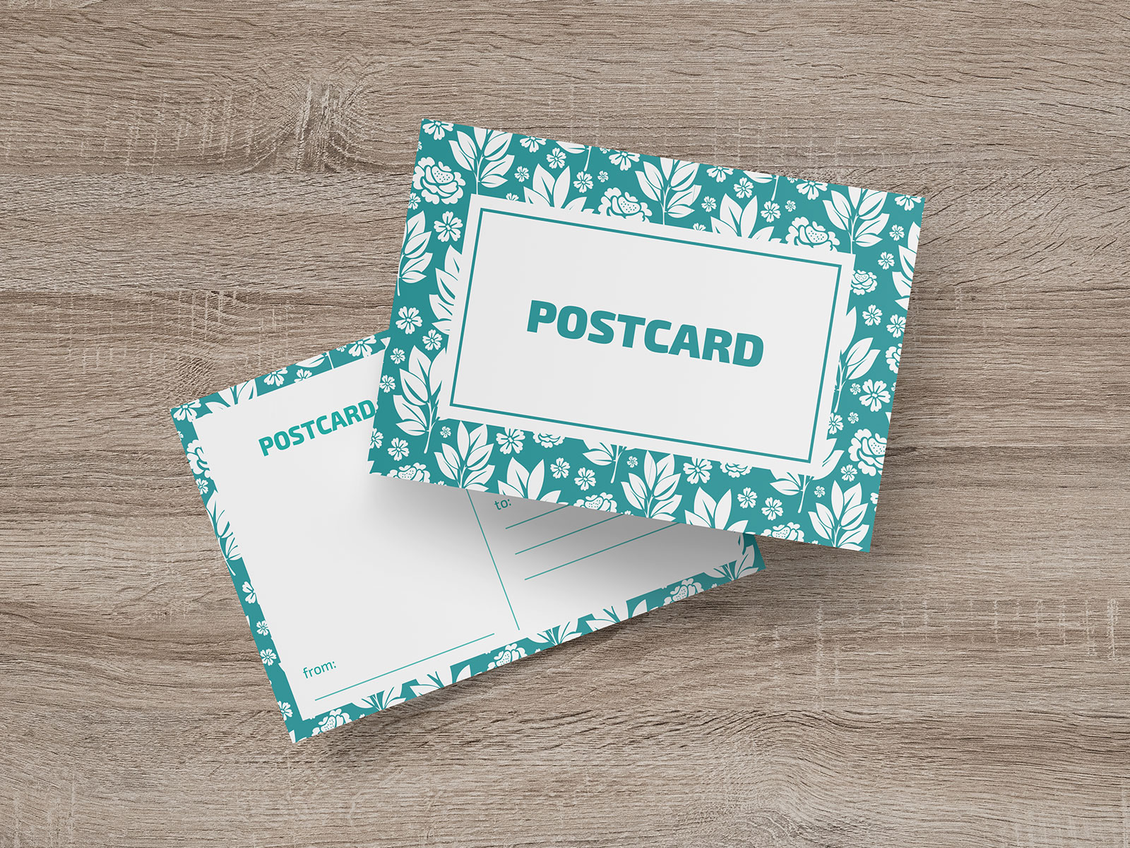 Postkarten -Mockup -Set