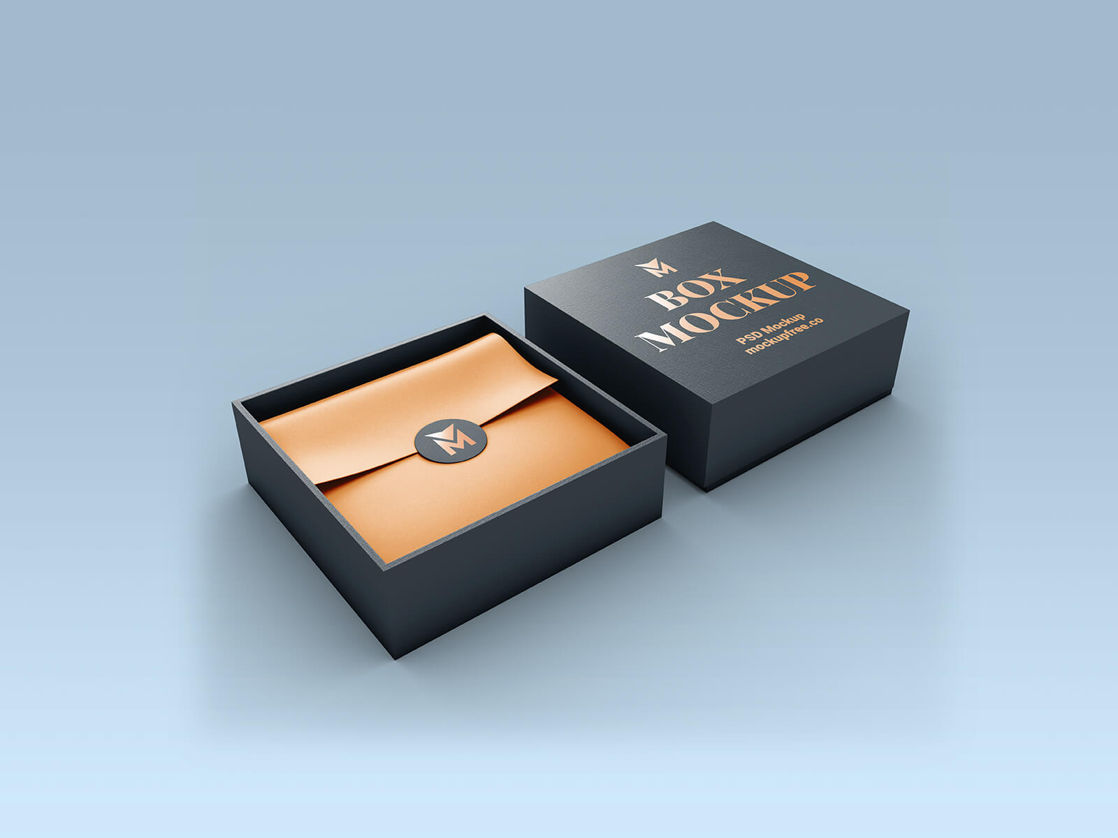 Premium -Geschenkbox Mockup Set