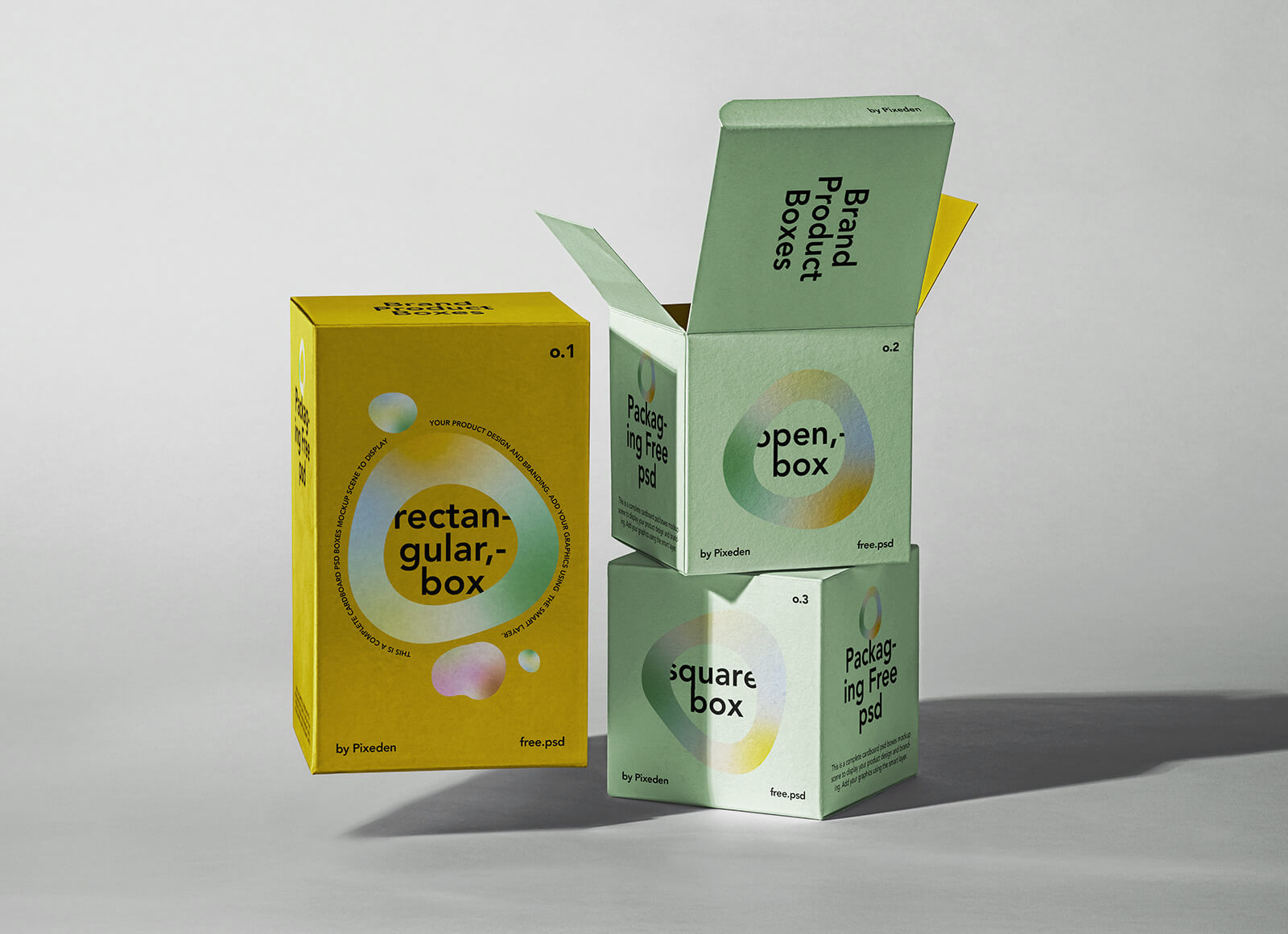 Product Boxes Packaging Mockup