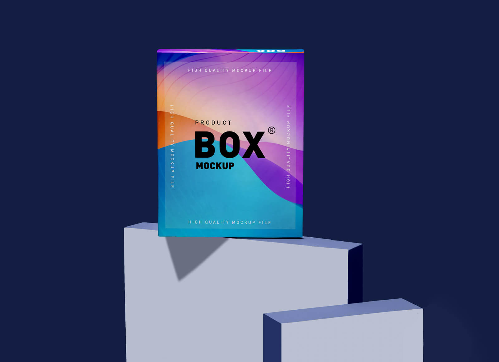 Produktverpackungsbox -Präsentation Mockup