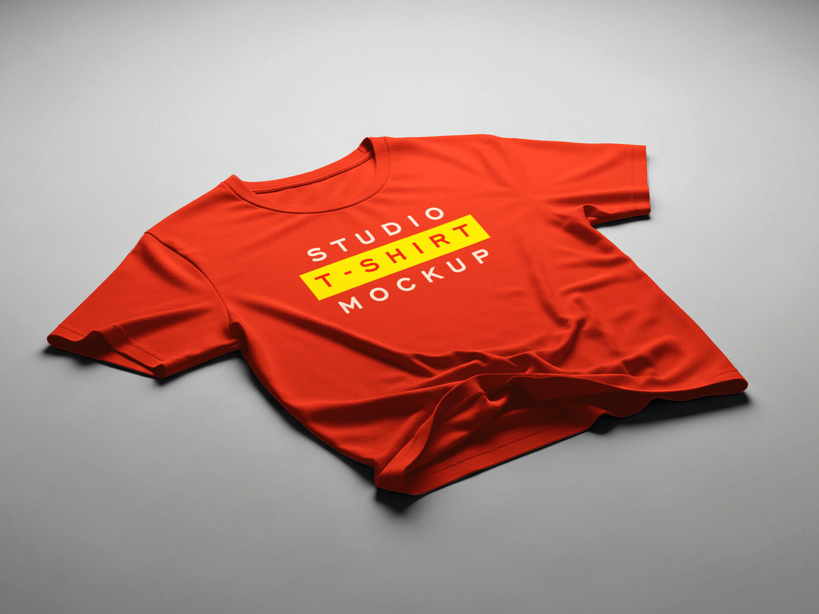 Maquette de t-shirt réaliste en studio