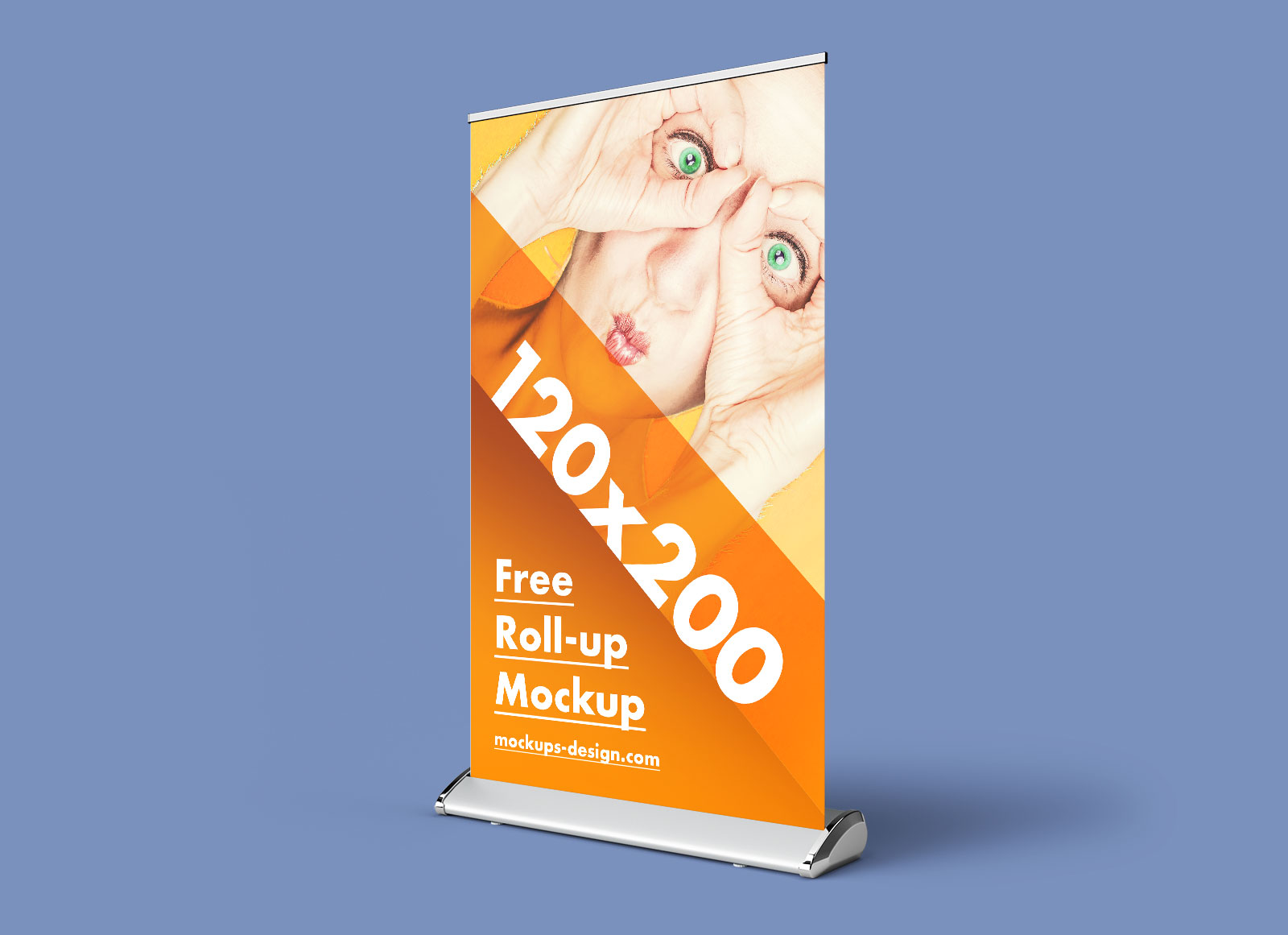 Rollup Banner Display Stand Mockup Set