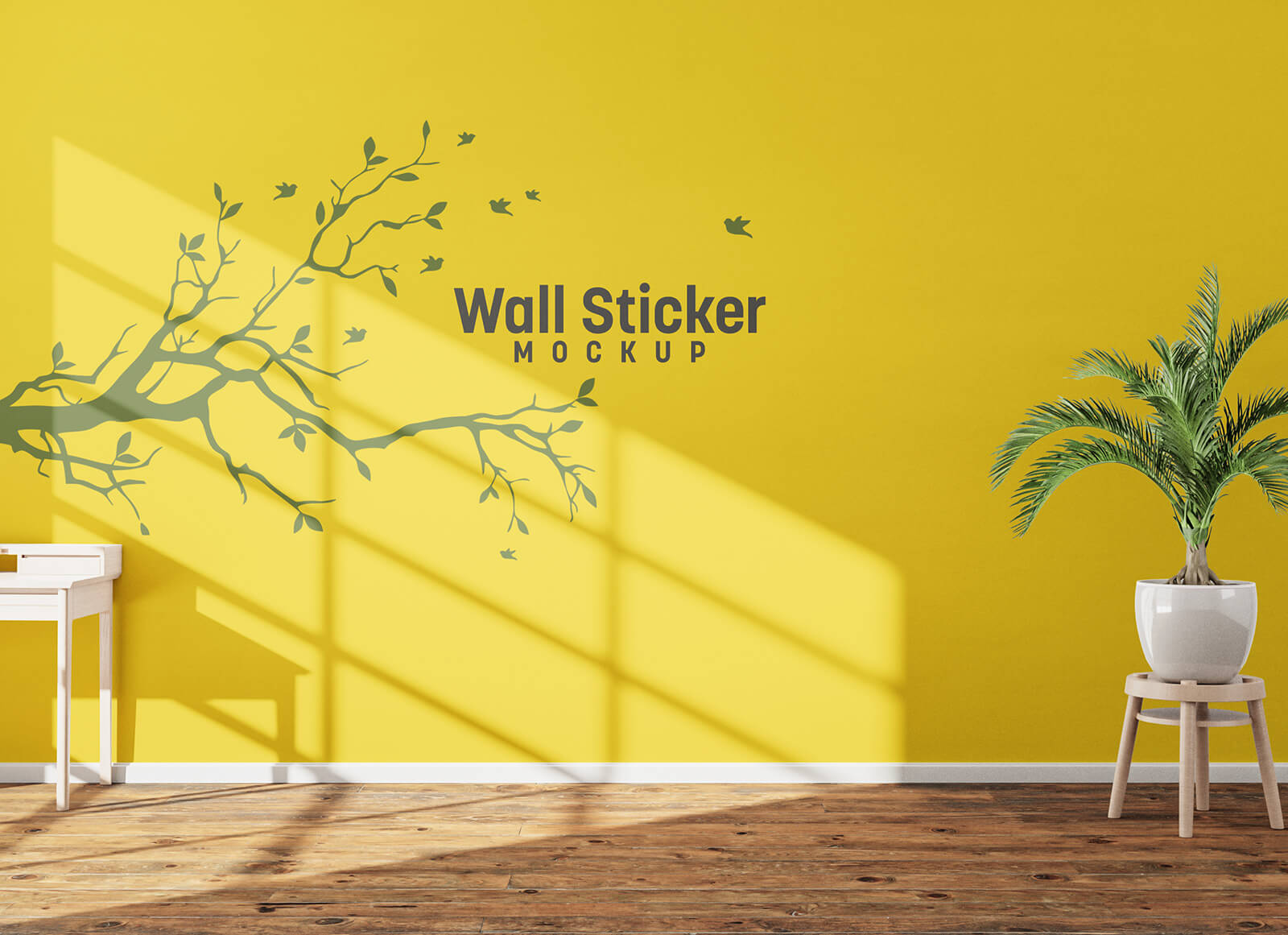  Room Wall Sticker / Decal Mockup