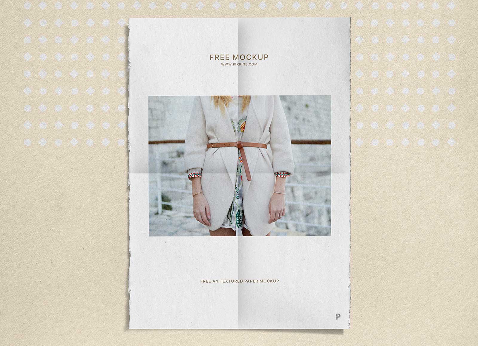 Rough Edges A4 Folded Poster Mockup