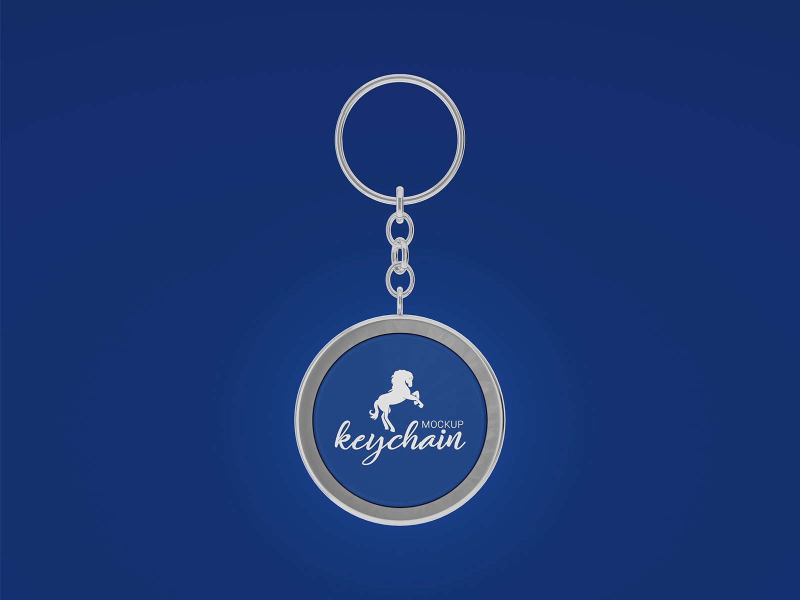 Round Shape Keychain Mockup Set