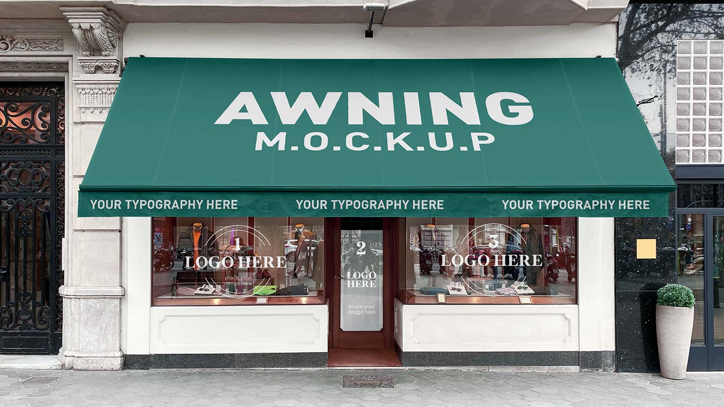Kaufen Sie Markennennennennennas- und Fenster -Logo -Mockup