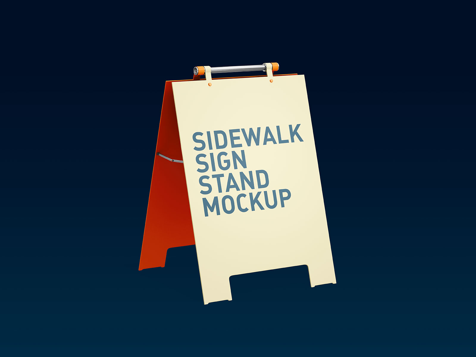 Sidewalk Signicade Deluxe STAND STOP Mockup Conjunto de