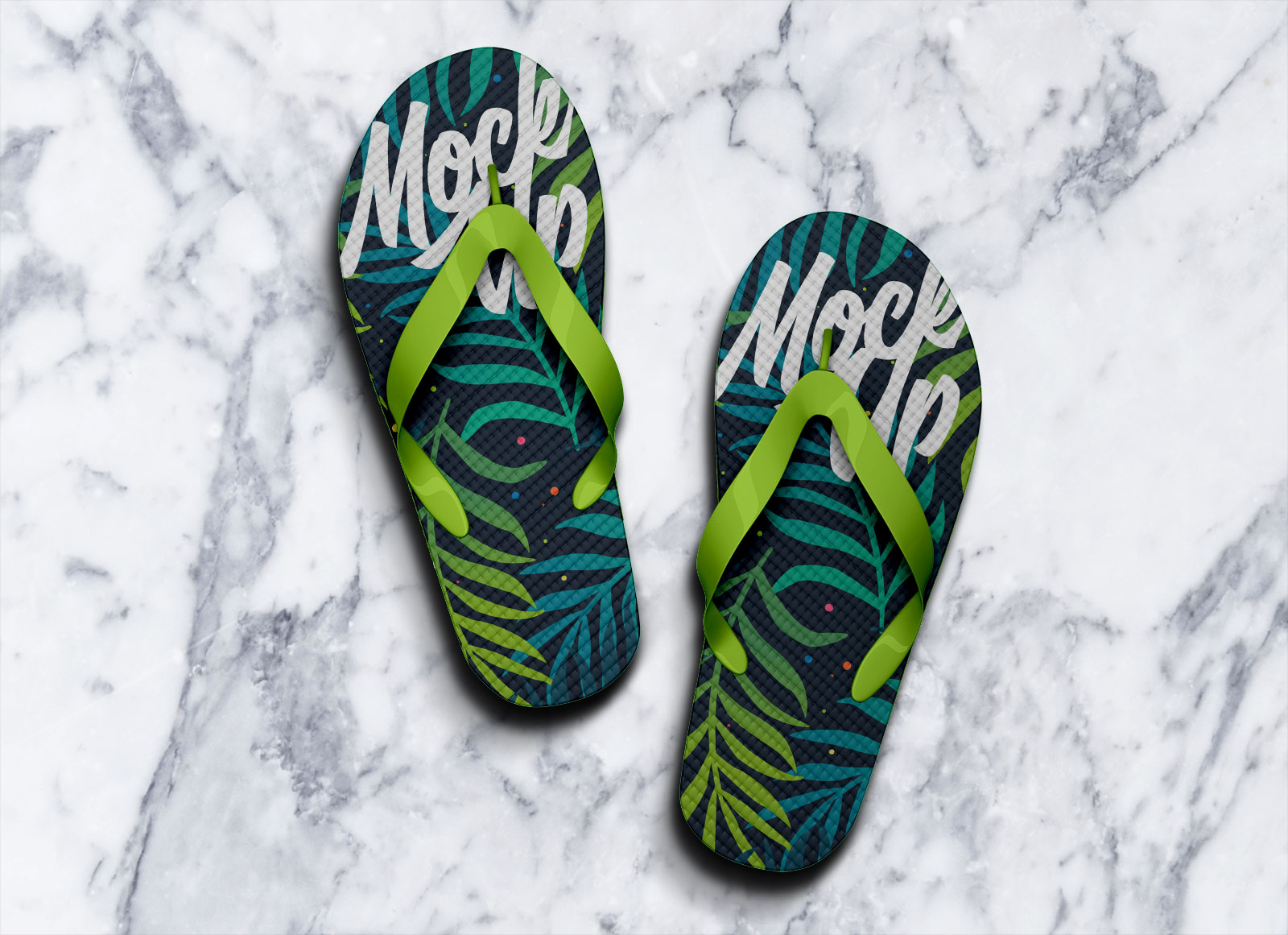 Slippers Topp-flop Mockup