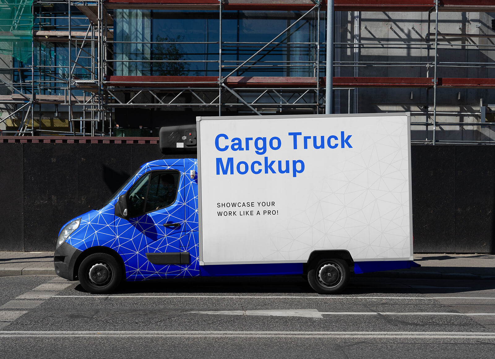 Petit camion de cargaison / Van Mockup
