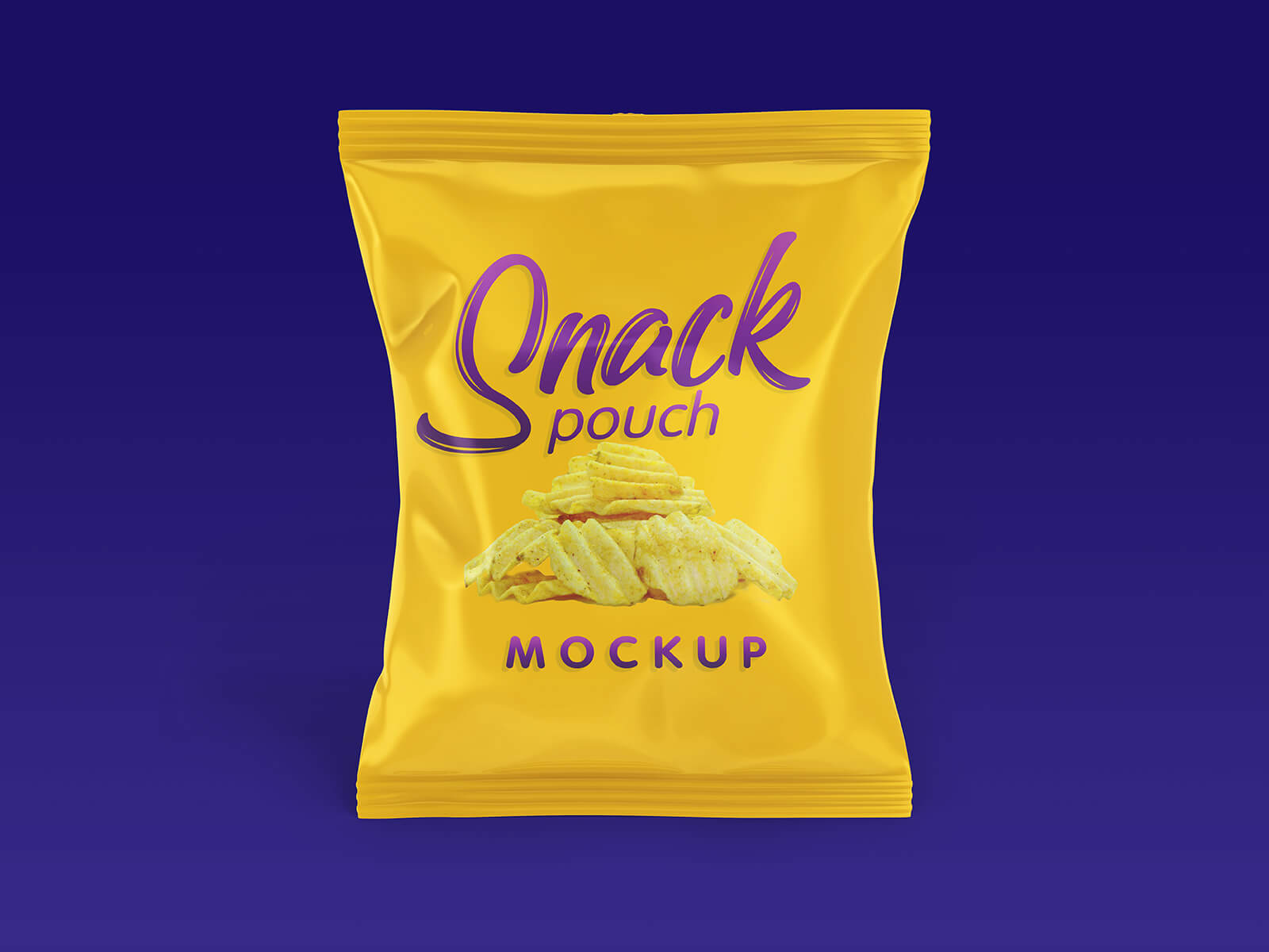 Snack -Beutelverpackung Mockup