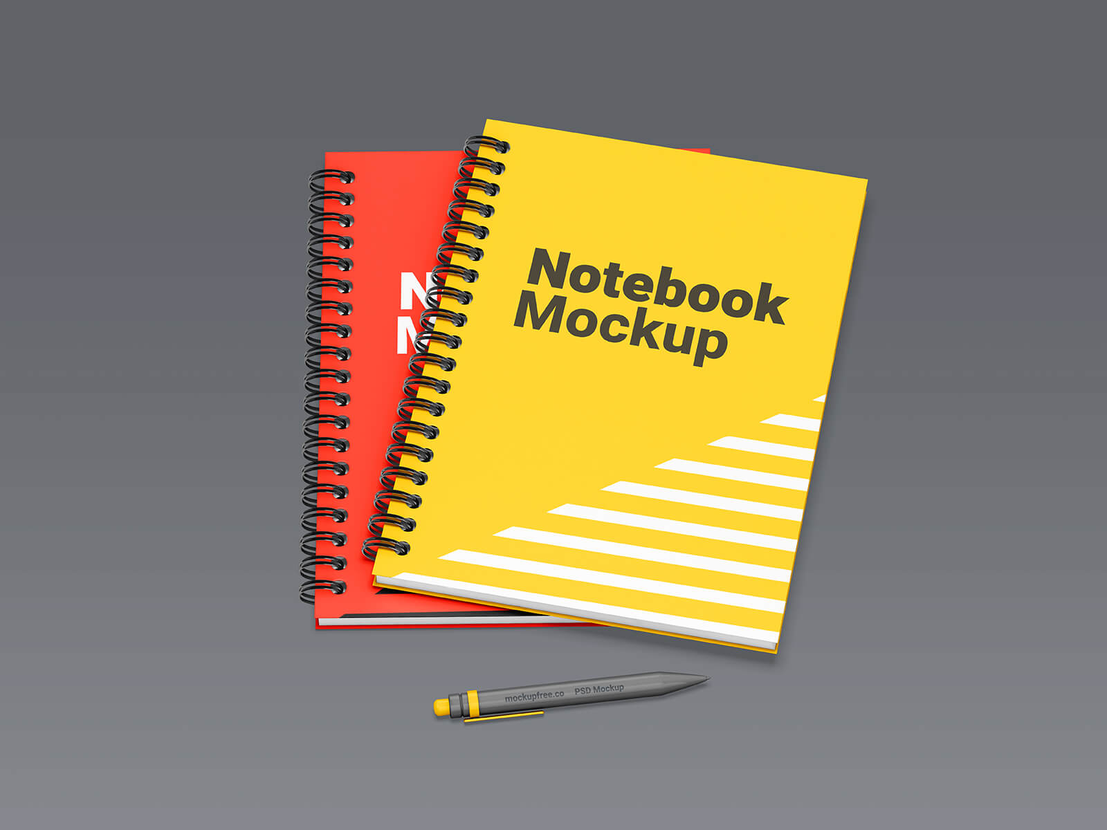 Spiral Binding Notebook Mockup Set