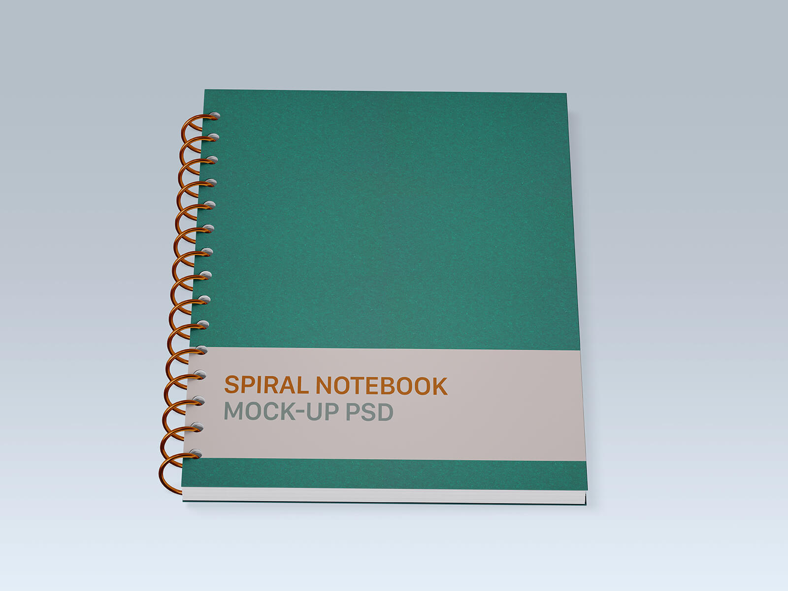 Kostenloses Spiral Notebook Mockup