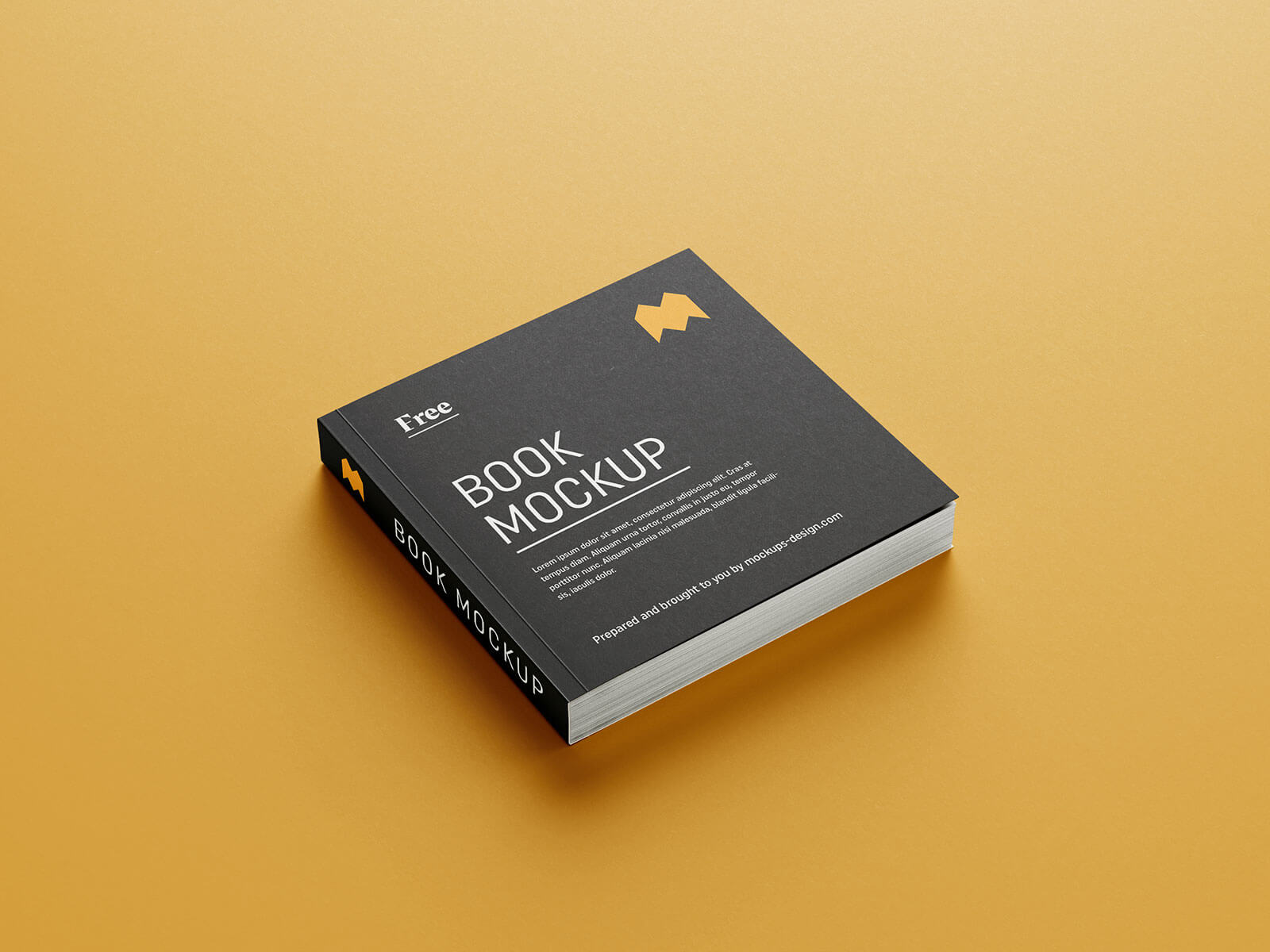 Square Bookback Book Mockup Set (8 rendus)