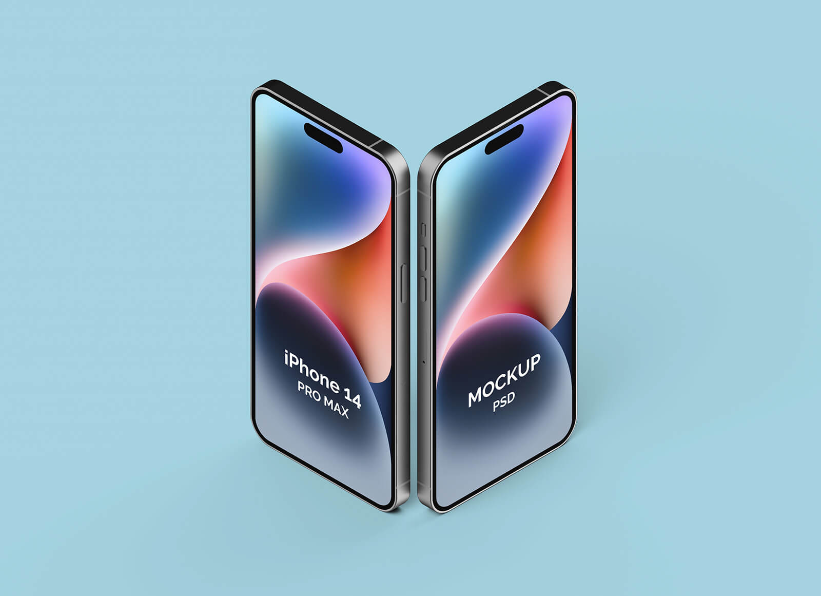 Double iPhone 14 Pro maquette max