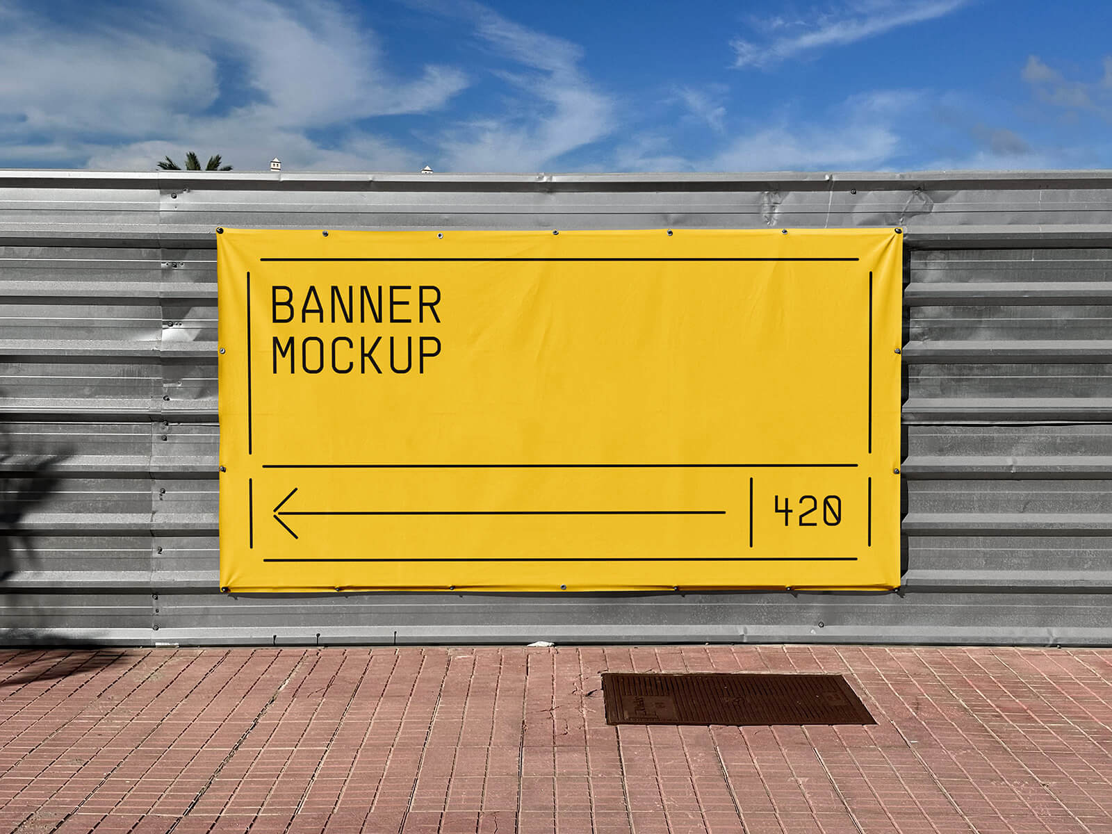 Stahlfensterblatt Banner Mockup