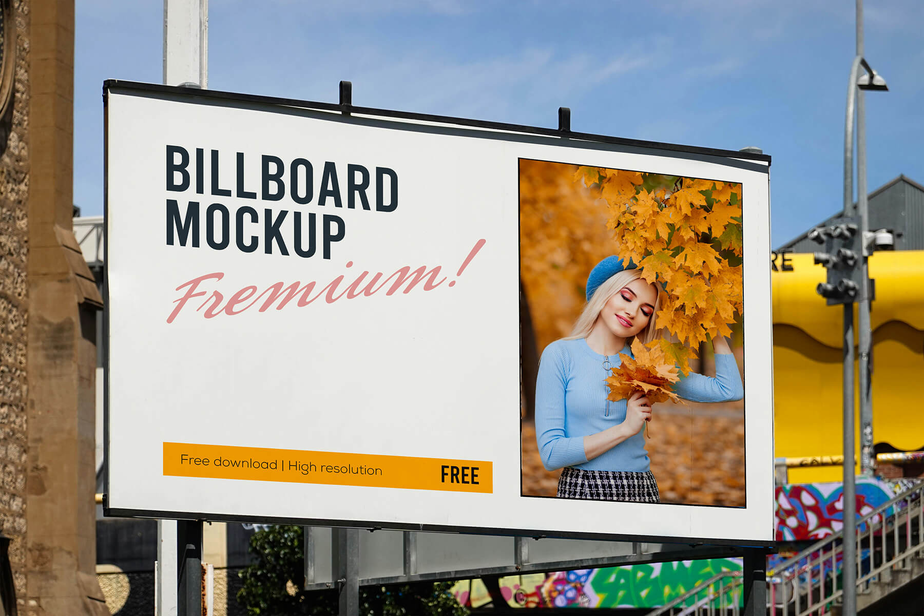 Urban Street Billboard Mockup 2024