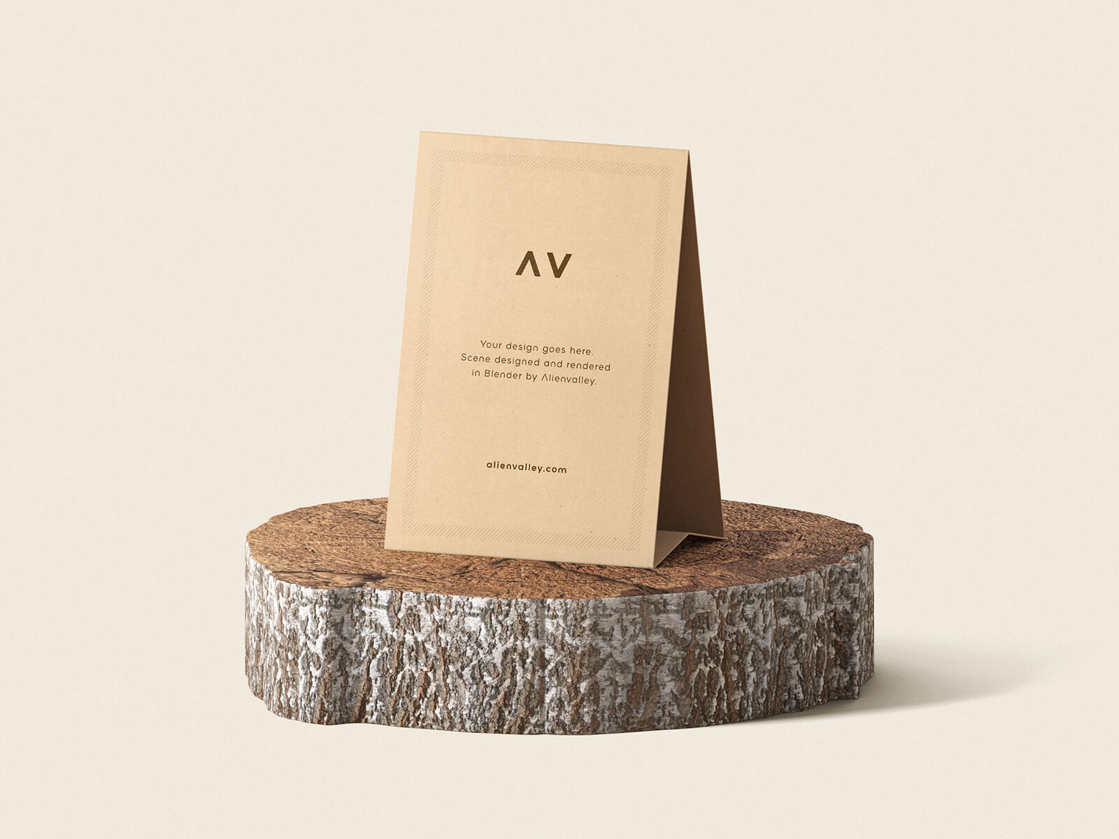 Table Tent Paper Menu Mockup