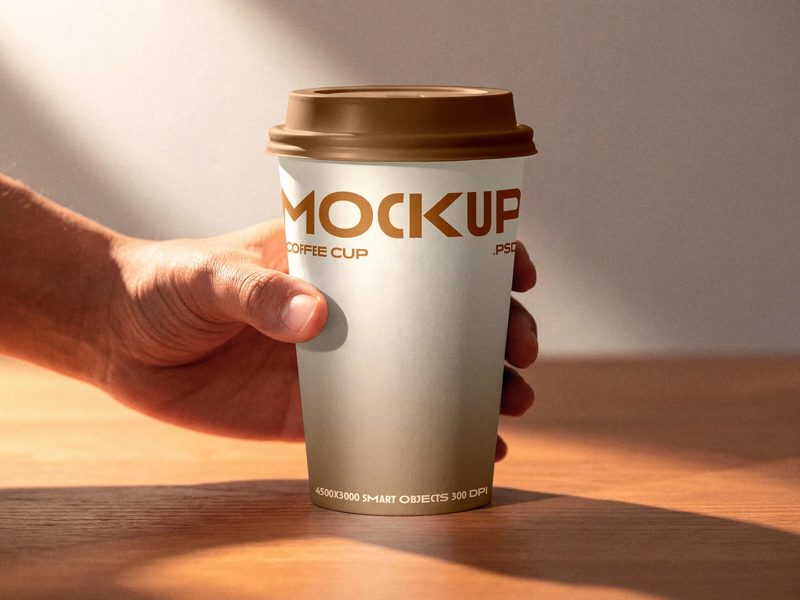 Maqueta de taza de café para llevar