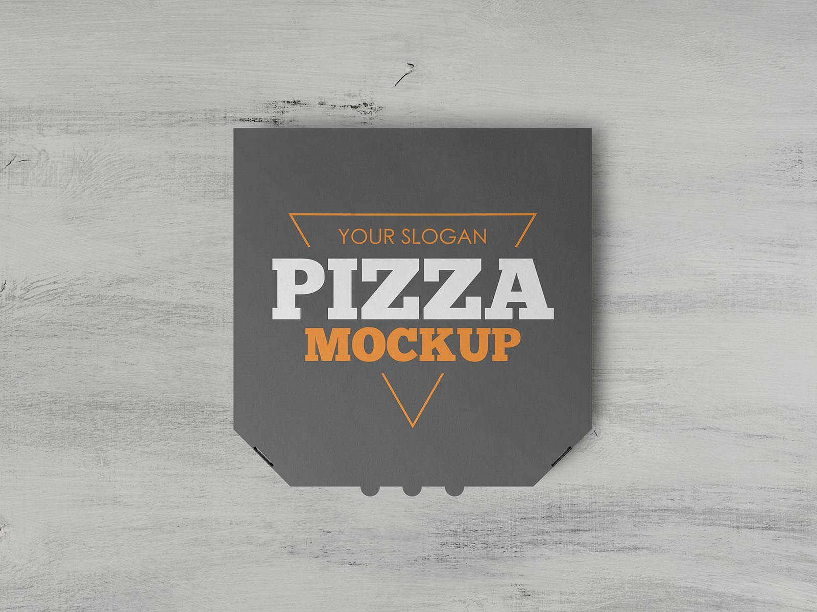 Pizza -Box -Verpackungs -Mockup -Set zum Mitnehmen