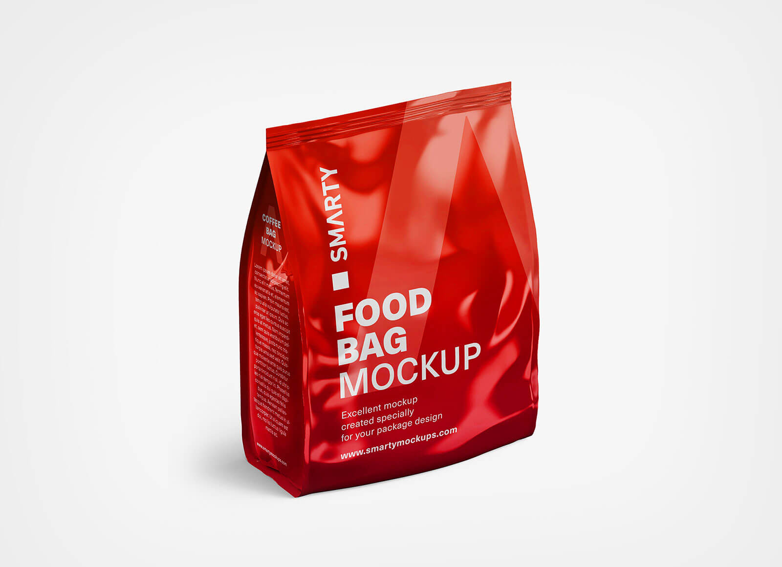 Top Sealed Food Bag Mockup