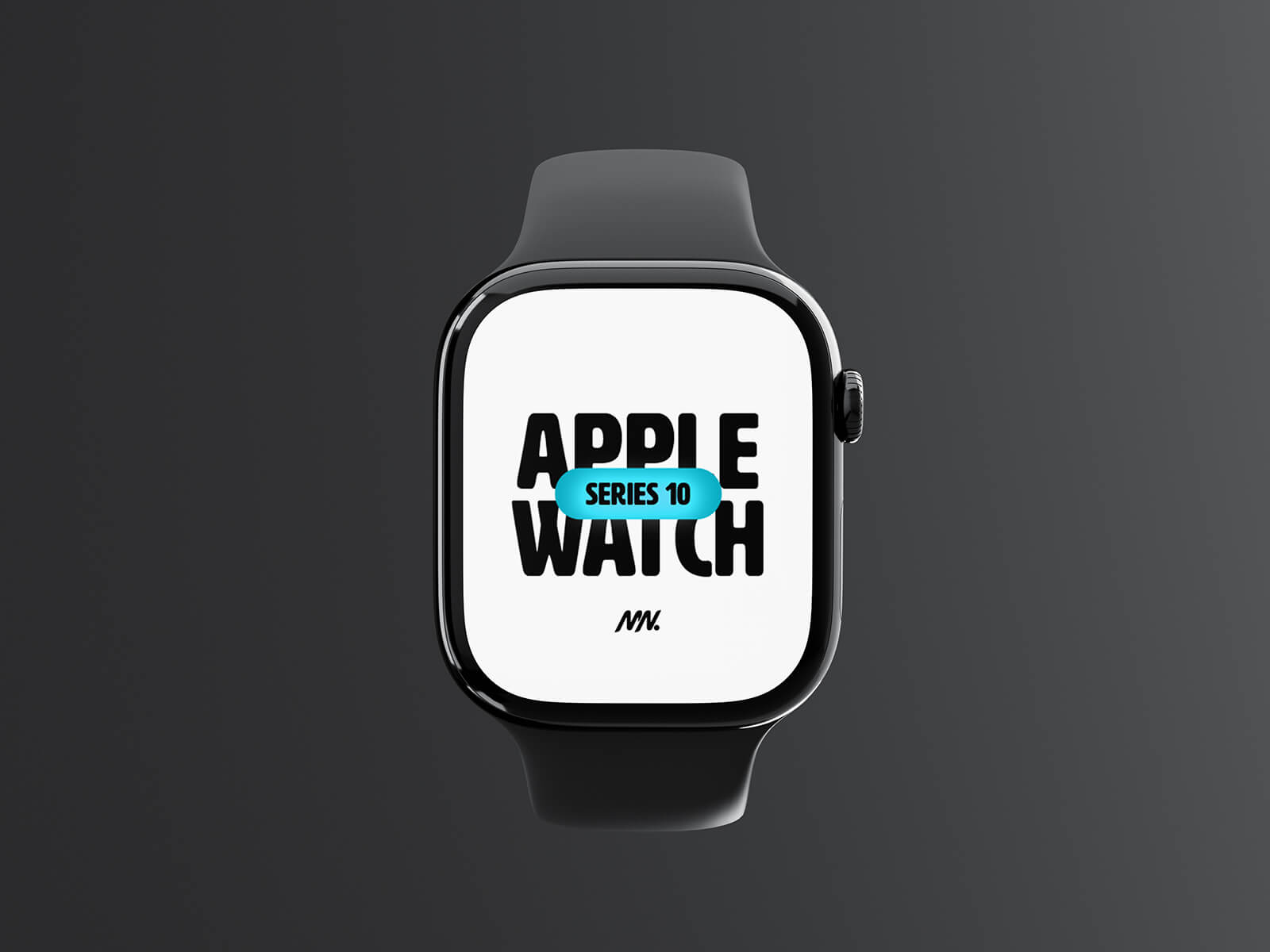 Top View Apple Watch Series 10 Mockup