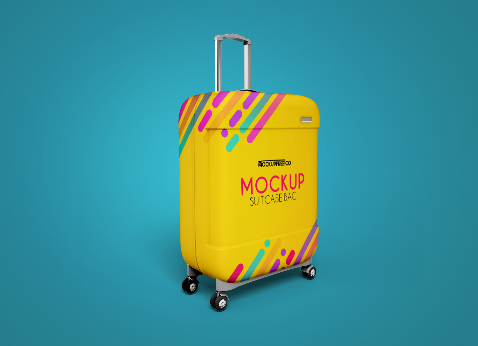 Reisekoffer -Modelle Mockup Set