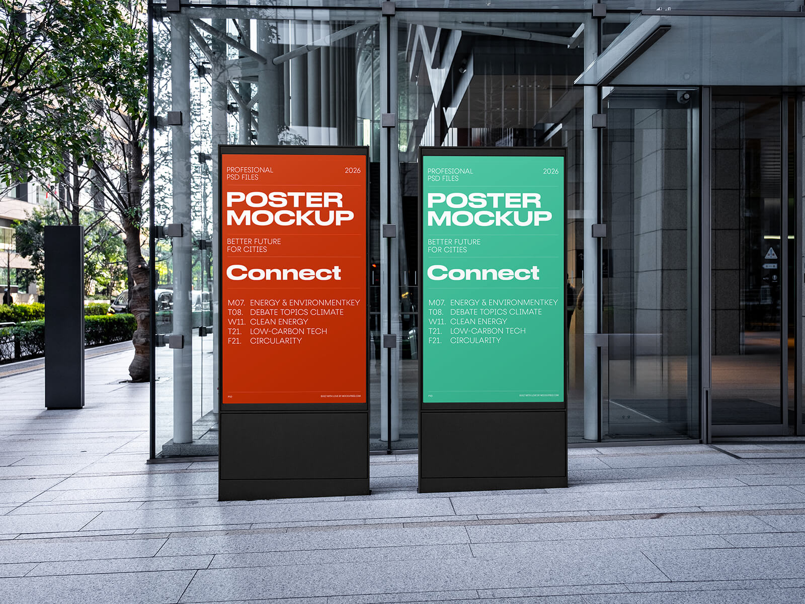 Twin Provider Citylight Poster Mockup